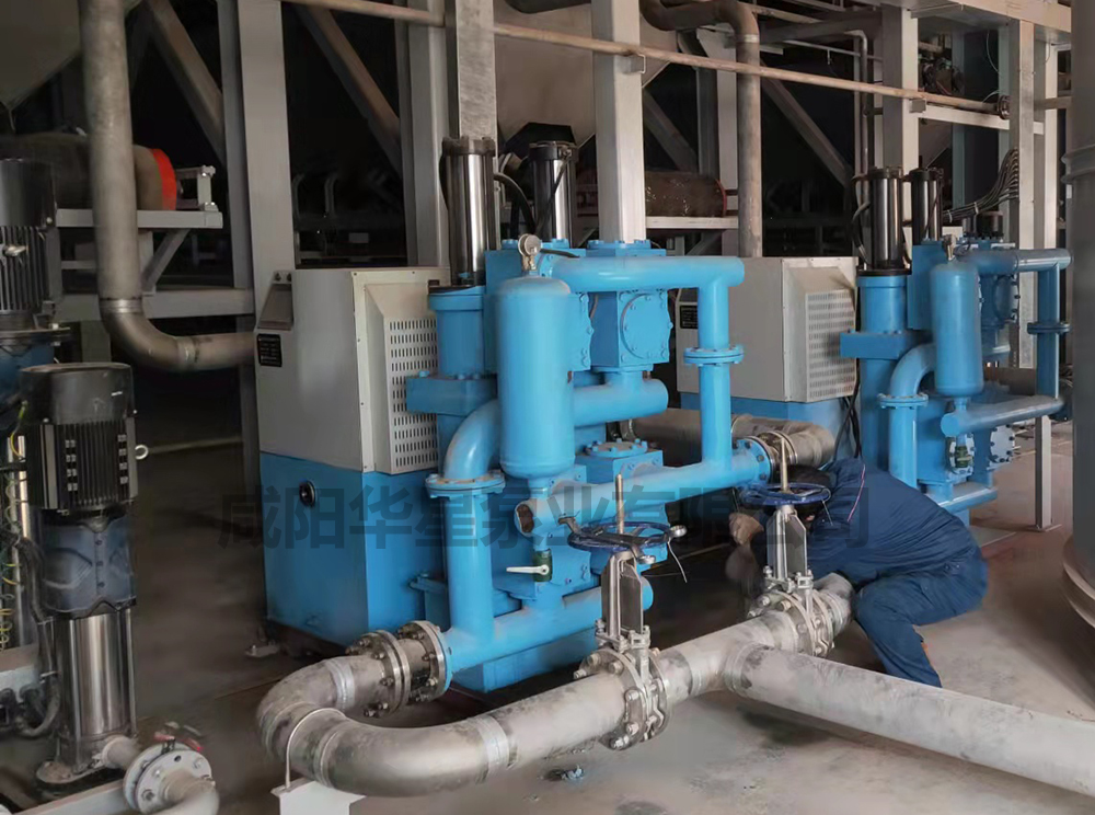 陶瓷行業(yè)ZN智能泵使用現(xiàn)場管道連接