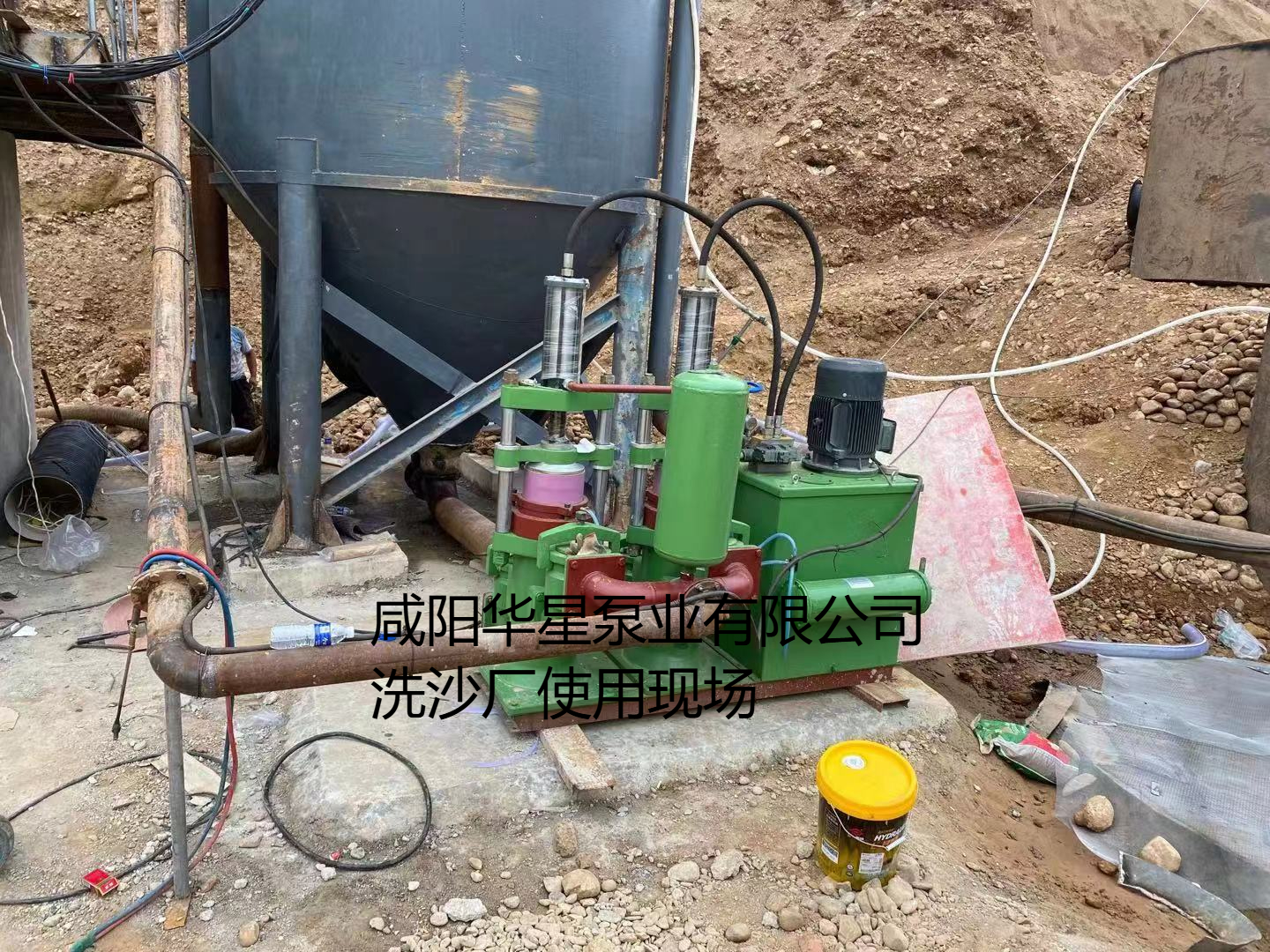 洗沙場使用華星YBH250-30陶瓷柱塞泥漿泵現(xiàn)場-客戶案例-03 洗沙場使用華星YBH250-30陶瓷柱塞泥漿泵現(xiàn)場-客戶案例-03